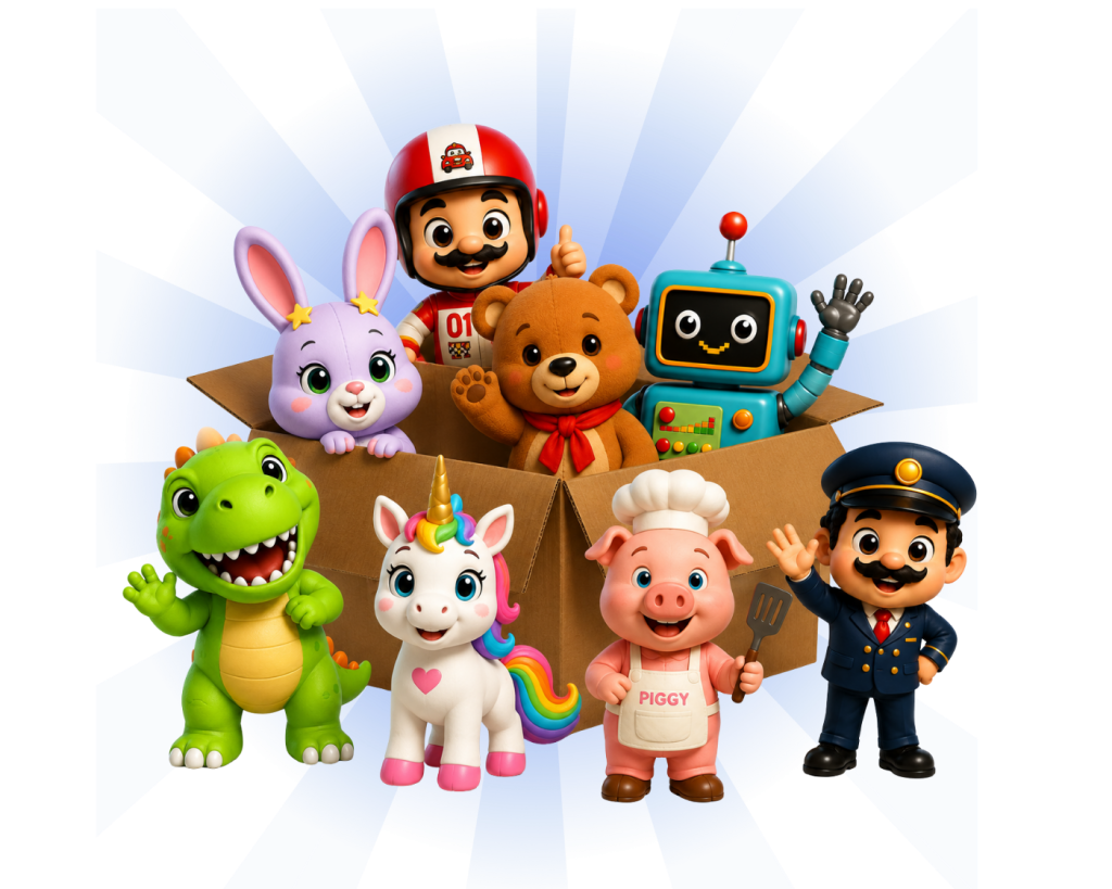 footer with toys