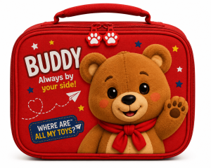 Buddy bear lunch bag.