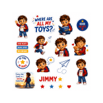 Jimmy Premium Sticker Collection – Where Are All My Toys?