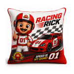 Racing Rick Throw Pillow – Where Are All My Toys?